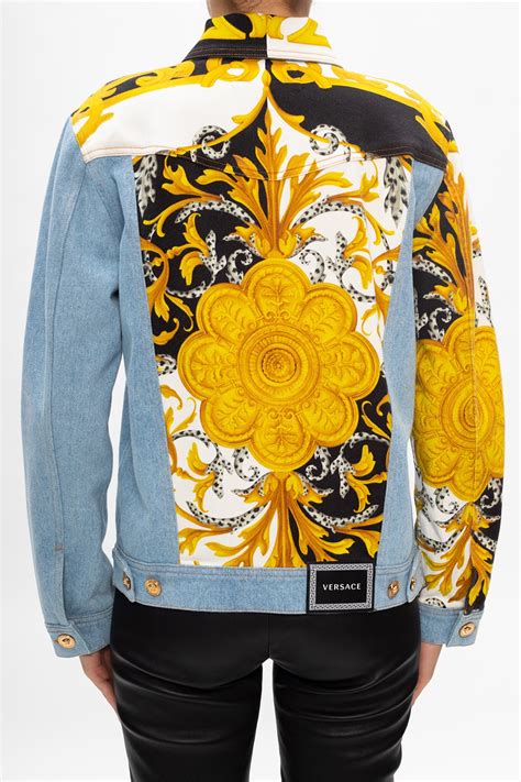 versace female jacket|Versace denim jacket women's.